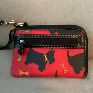 Dooney & Bourke Scottie dog wristlet
